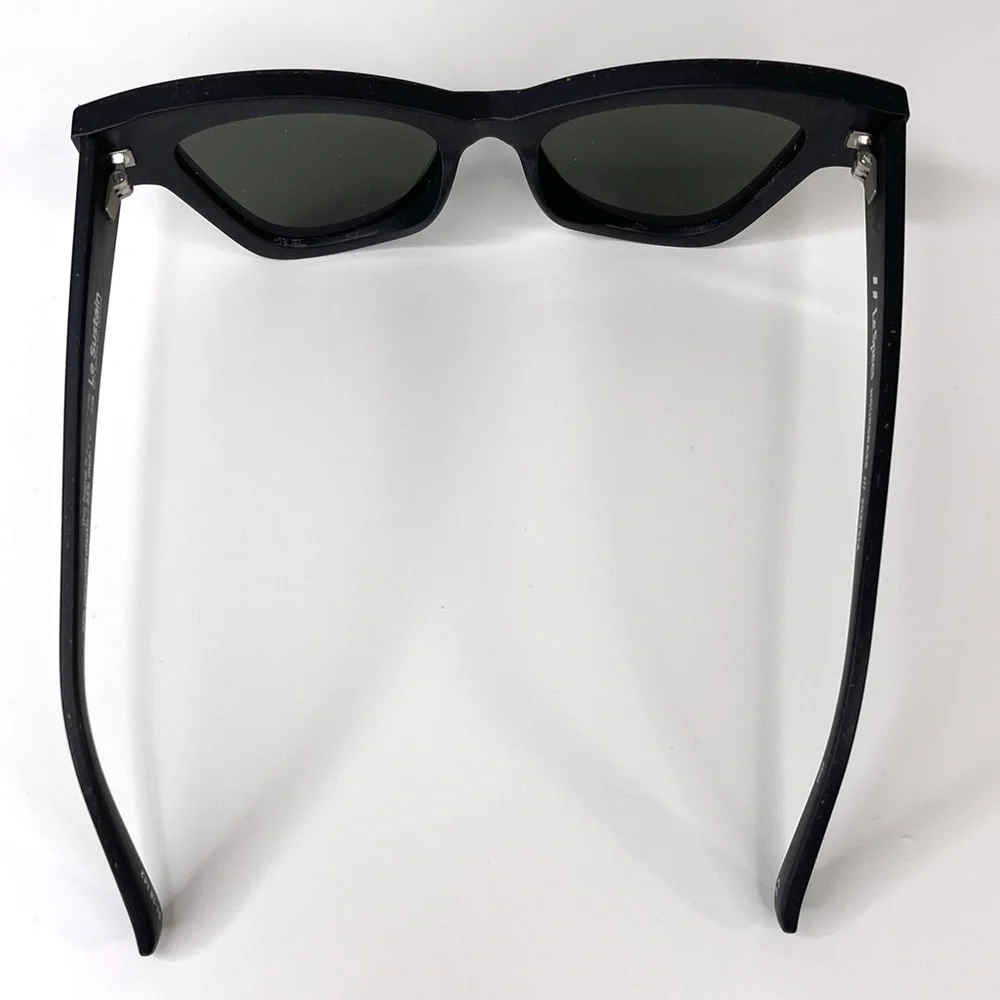 LE SPECS Hourgrass NEW Black Matte Sunglasses Cat Eye NEW